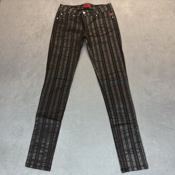 TRIPP NYC Pants - TRIPP NYC Womens Pants Size 5 Black Stripe Skinny Punk Emo Goth Rock Grunge